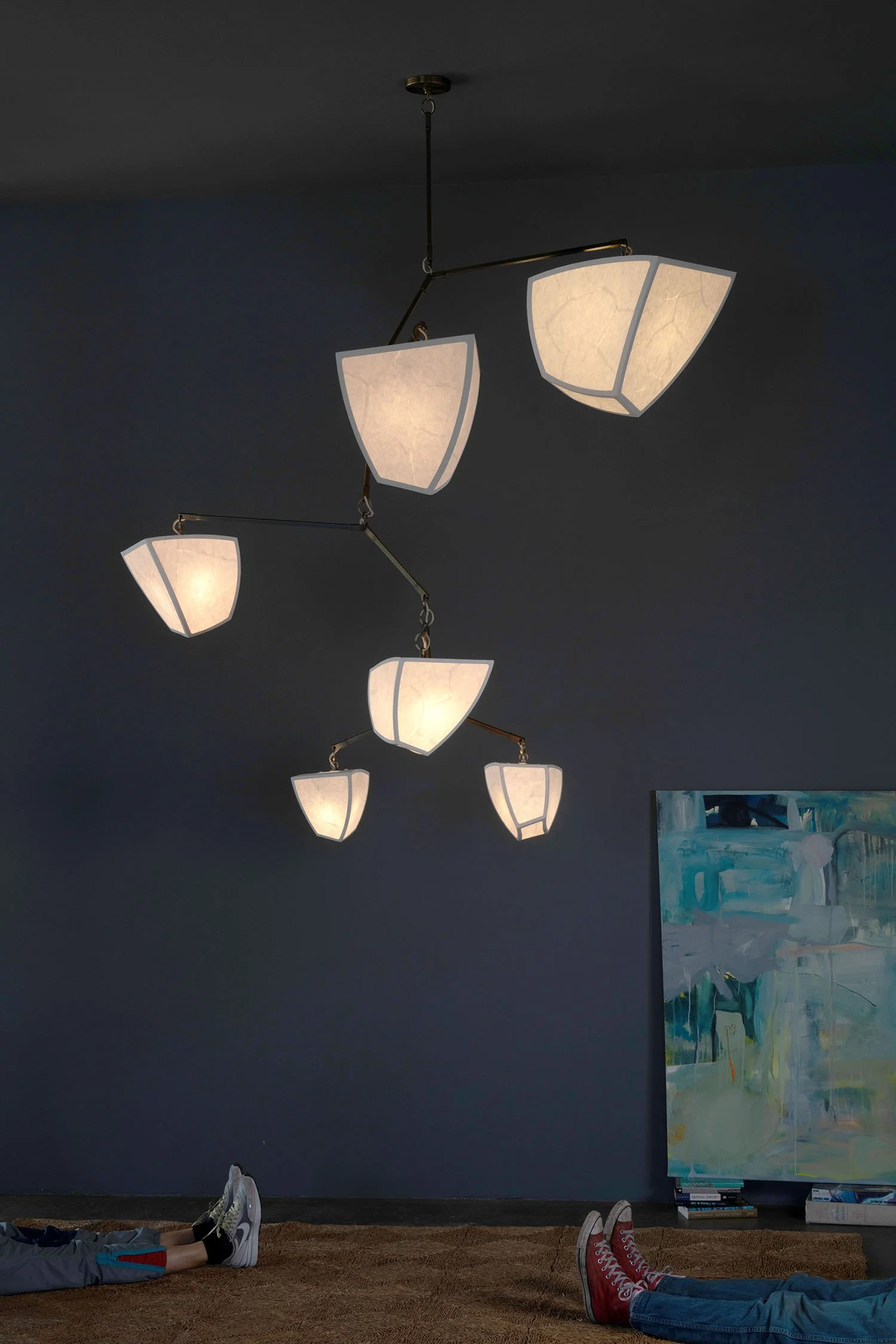 Hanji Ivy 6 V1: ABCDFG Mobile Chandleier — Andrea Claire Studio